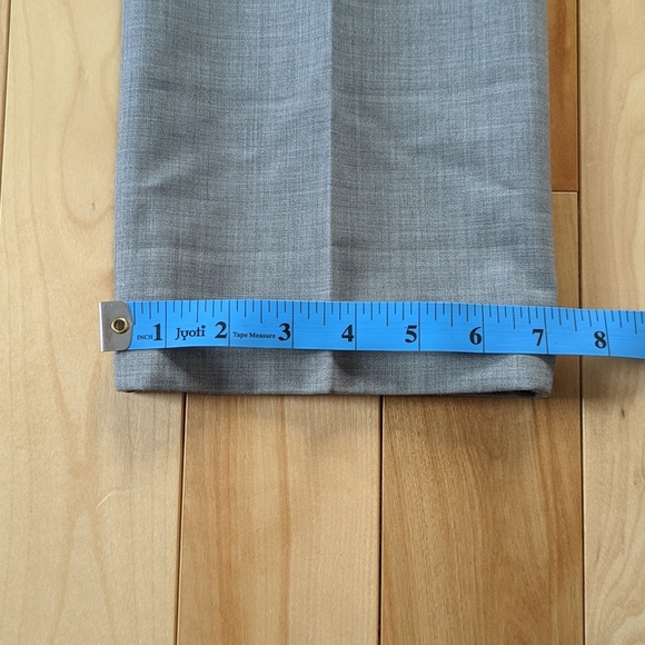 Pink Tartan wool blend grey pants - Picture 7 of 7
